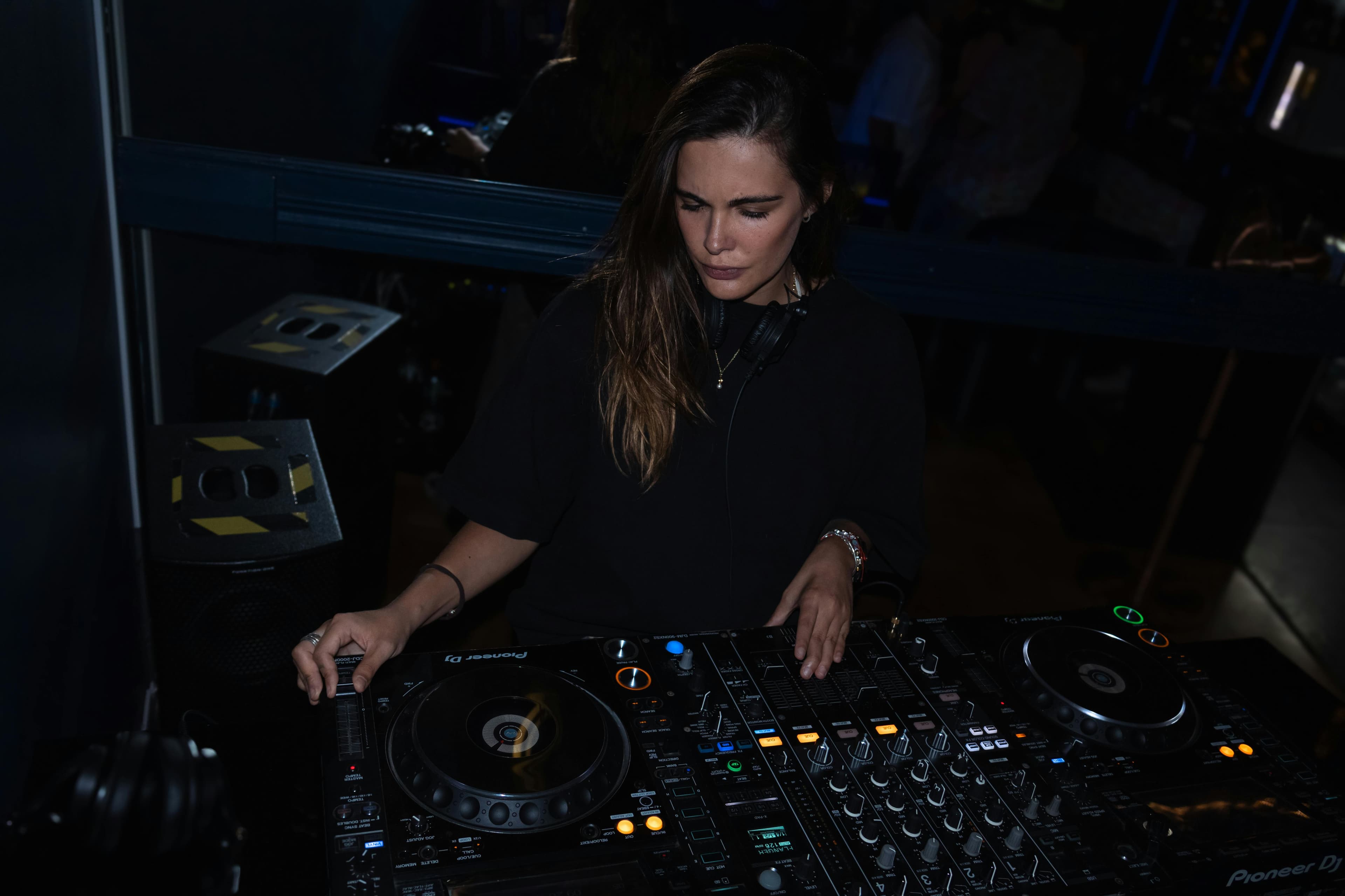 Eerste clubavond, midden in de set.